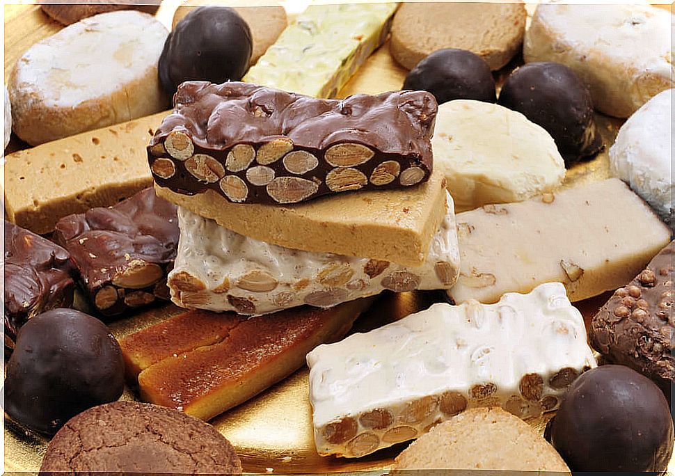 Nougat without sugar.