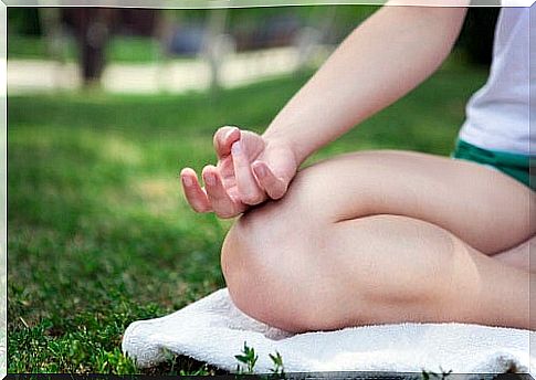 woman doing yoga