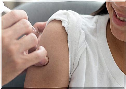 young woman hpv vaccine